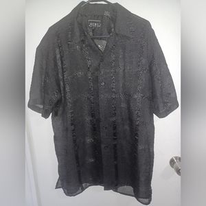 black shirt Pronti collection by phita semi-transparent Micropolyester 100% size